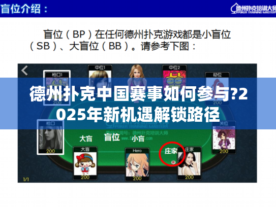 德州扑克中国赛事如何参与?2025年新机遇解锁路径