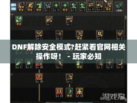 DNF解除安全模式?赶紧看官网相关操作呀! - 玩家必知 DNF解除安全模式?赶紧看官网相关操作呀! - 玩家必知
