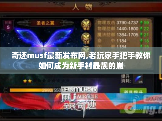 奇迹musf最新发布网,老玩家手把手教你如何成为新手村最靓的崽 奇迹musf最新发布网,老玩家手把手教你如何成为新手村最靓的崽