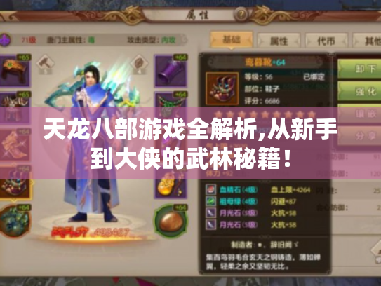 天龙八部游戏全解析,从新手到大侠的武林秘籍！
