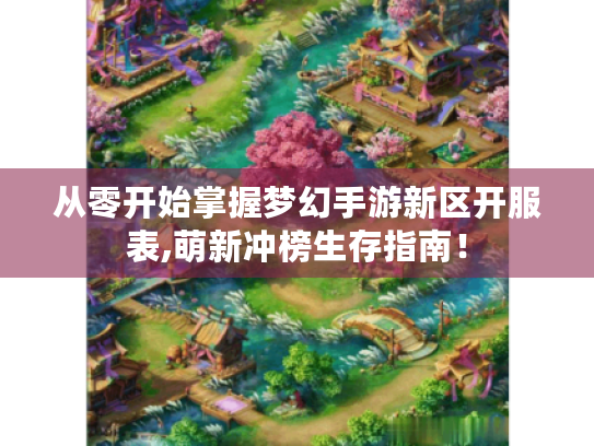 从零开始掌握梦幻手游新区开服表,萌新冲榜生存指南! 从零开始掌握梦幻手游新区开服表,萌新冲榜生存指南!