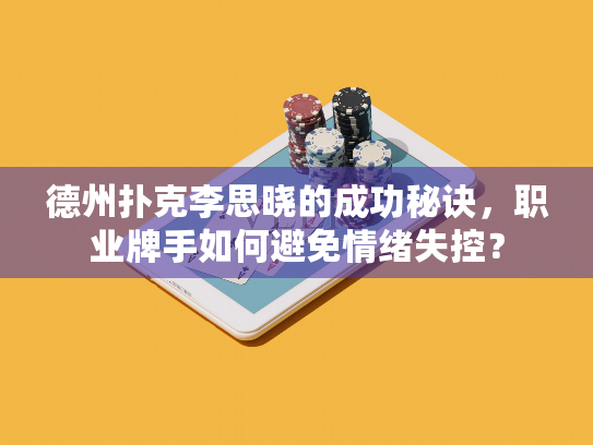 德州扑克李思晓的成功秘诀,职业牌手如何避免情绪失控? 德州扑克李思晓的成功秘诀,职业牌手如何避免情绪失控?