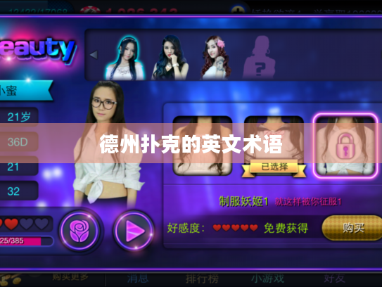 德州扑克的英文术语 德州扑克的英文术语