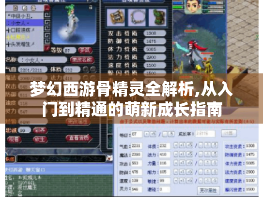 梦幻西游骨精灵全解析,从入门到精通的萌新成长指南 梦幻西游骨精灵全解析,从入门到精通的萌新成长指南