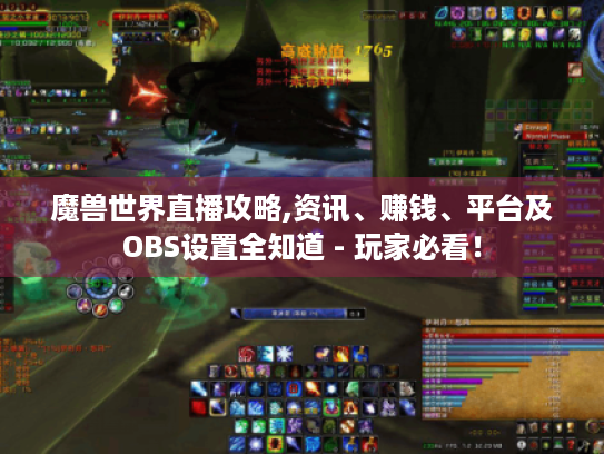 魔兽世界直播攻略,资讯、赚钱、平台及OBS设置全知道 - 玩家必看! 魔兽世界直播攻略,资讯、赚钱、平台及OBS设置全知道 - 玩家必看!