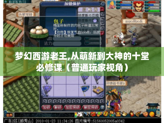 梦幻西游老王,从萌新到大神的十堂必修课(普通玩家视角) 梦幻西游老王,从萌新到大神的十堂必修课(普通玩家视角)