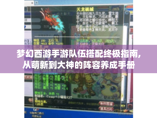 梦幻西游手游队伍搭配终极指南,从萌新到大神的阵容养成手册 梦幻西游手游队伍搭配终极指南,从萌新到大神的阵容养成手册