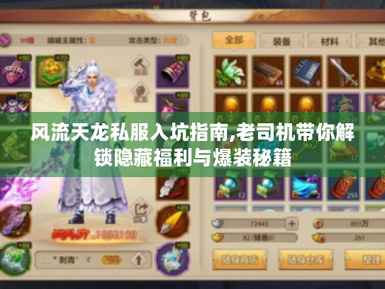 风流天龙私服入坑指南,老司机带你解锁隐藏福利与爆装秘籍 风流天龙私服入坑指南,老司机带你解锁隐藏福利与爆装秘籍