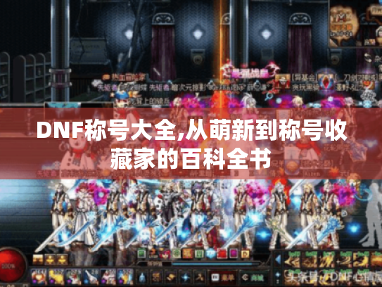 DNF称号大全,从萌新到称号收藏家的百科全书