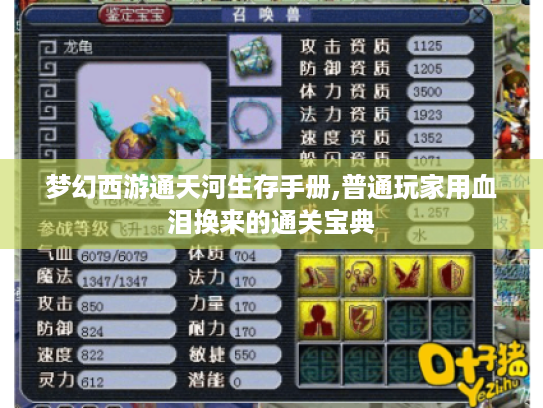 梦幻西游通天河生存手册,普通玩家用血泪换来的通关宝典