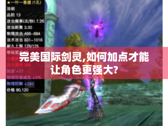 完美国际剑灵,如何加点才能让角色更强大? 完美国际剑灵,如何加点才能让角色更强大?