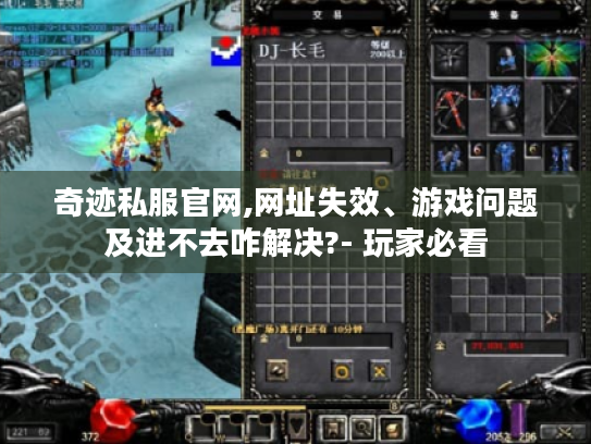 奇迹私服官网,网址失效、游戏问题及进不去咋解决?- 玩家必看 奇迹私服官网,网址失效、游戏问题及进不去咋解决?- 玩家必看