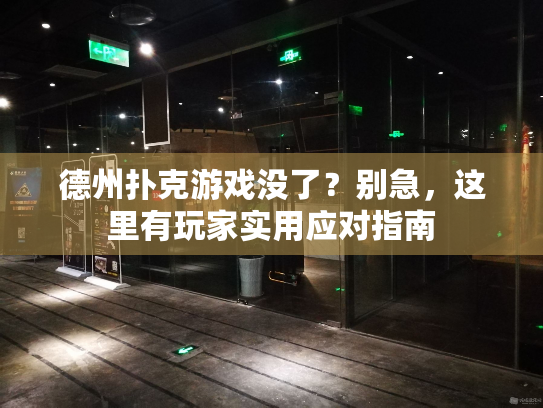 德州扑克游戏没了？别急，这里有玩家实用应对指南