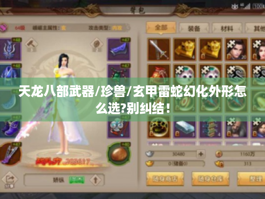 天龙八部武器/珍兽/玄甲雷蛇幻化外形怎么选?别纠结！