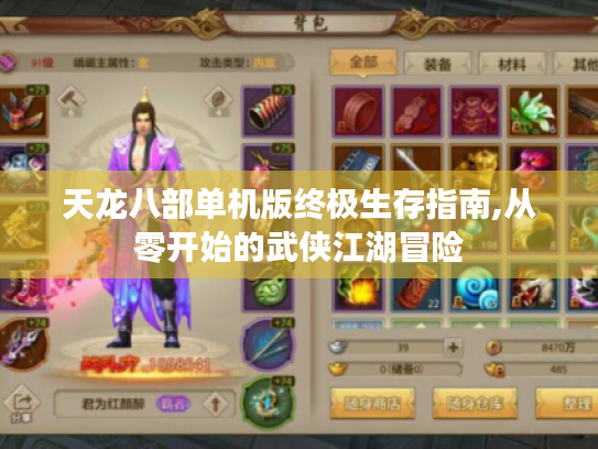 天龙八部单机版终极生存指南,从零开始的武侠江湖冒险