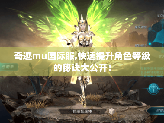 奇迹mu国际服,快速提升角色等级的秘诀大公开! 奇迹mu国际服,快速提升角色等级的秘诀大公开!