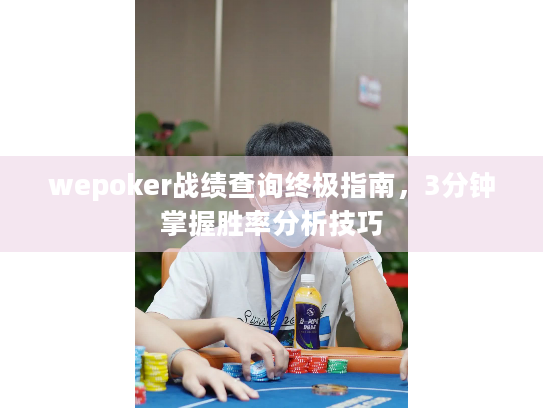 wepoker战绩查询终极指南，3分钟掌握胜率分析技巧