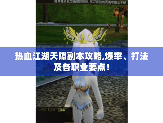 热血江湖天隙副本攻略,爆率、打法及各职业要点! 热血江湖天隙副本攻略,爆率、打法及各职业要点!