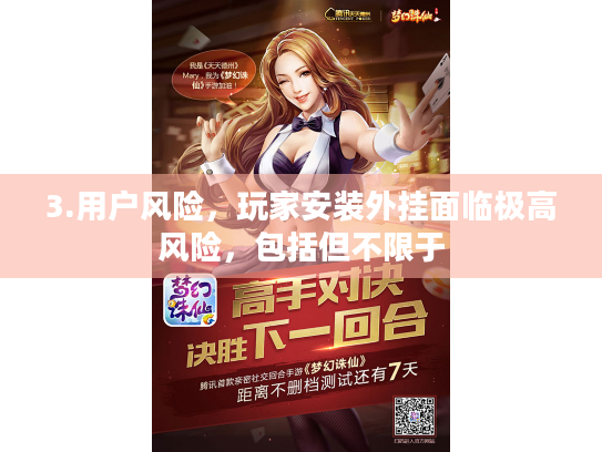 3.用户风险,玩家安装外挂面临极高风险,包括但不限于 3.用户风险,玩家安装外挂面临极高风险,包括但不限于