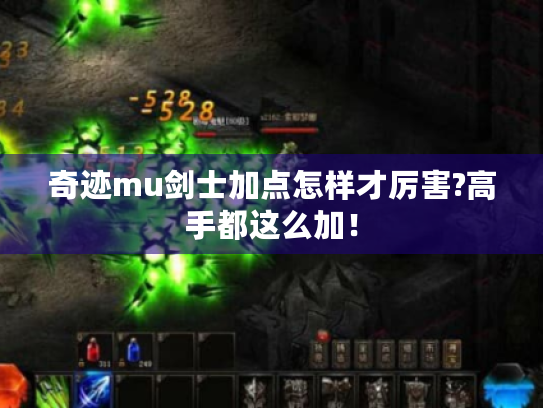 奇迹mu剑士加点怎样才厉害?高手都这么加! 奇迹mu剑士加点怎样才厉害?高手都这么加!