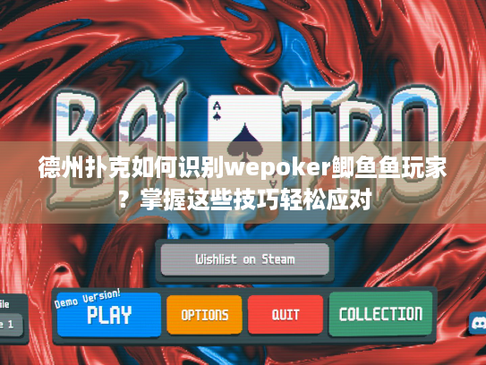 德州扑克如何识别wepoker鲫鱼鱼玩家?掌握这些技巧轻松应对 德州扑克如何识别wepoker鲫鱼鱼玩家?掌握这些技巧轻松应对