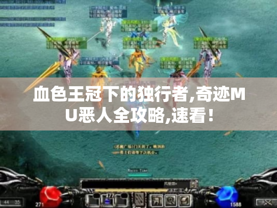 血色王冠下的独行者,奇迹MU恶人全攻略,速看! 血色王冠下的独行者,奇迹MU恶人全攻略,速看!