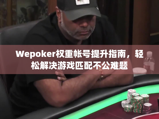 Wepoker权重帐号提升指南,轻松解决游戏匹配不公难题 Wepoker权重帐号提升指南,轻松解决游戏匹配不公难题