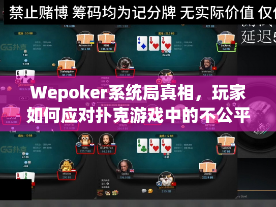 Wepoker系统局真相，玩家如何应对扑克游戏中的不公平操纵？