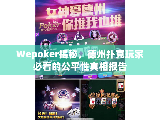 Wepoker揭秘，德州扑克玩家必看的公平性真相报告