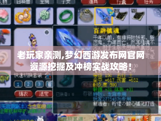 老玩家亲测,梦幻西游发布网官网资源挖掘及冲榜实战攻略! 老玩家亲测,梦幻西游发布网官网资源挖掘及冲榜实战攻略!