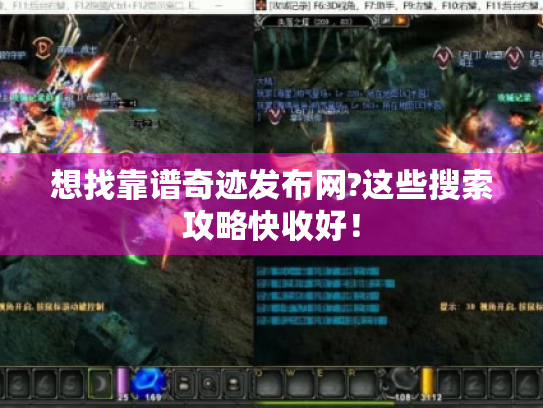 想找靠谱奇迹发布网?这些搜索攻略快收好! 想找靠谱奇迹发布网?这些搜索攻略快收好!