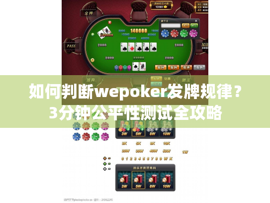 如何判断wepoker发牌规律？3分钟公平性测试全攻略