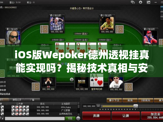 iOS版Wepoker德州透视挂真能实现吗?揭秘技术真相与安全风险 iOS版Wepoker德州透视挂真能实现吗?揭秘技术真相与安全风险