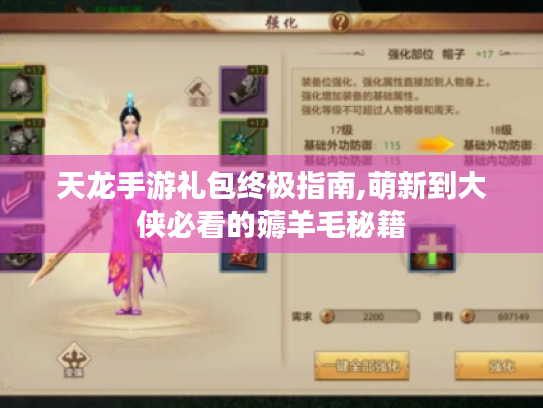 天龙手游礼包终极指南,萌新到大侠必看的薅羊毛秘籍 天龙手游礼包终极指南,萌新到大侠必看的薅羊毛秘籍