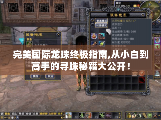 完美国际龙珠终极指南,从小白到高手的寻珠秘籍大公开！