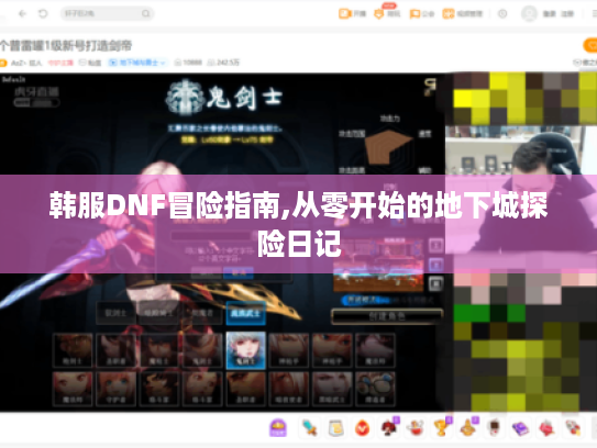韩服DNF冒险指南,从零开始的地下城探险日记 韩服DNF冒险指南,从零开始的地下城探险日记