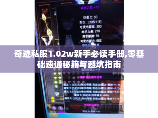 奇迹私服1.02w新手必读手册,零基础速通秘籍与避坑指南 奇迹私服1.02w新手必读手册,零基础速通秘籍与避坑指南