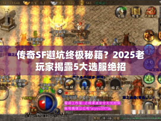 传奇SF避坑终极秘籍?2025老玩家揭露5大选服绝招 传奇SF避坑终极秘籍?2025老玩家揭露5大选服绝招