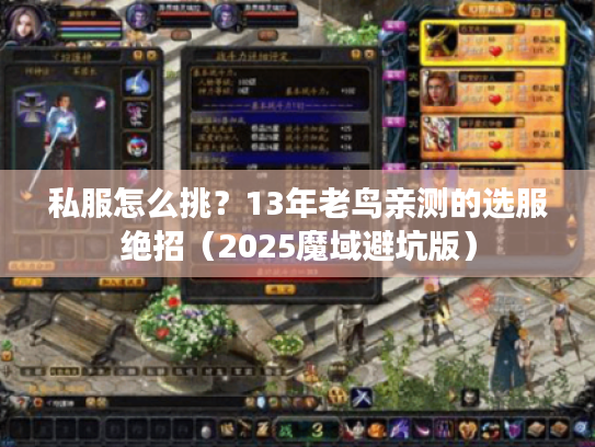 私服怎么挑？13年老鸟亲测的选服绝招（2025魔域避坑版）