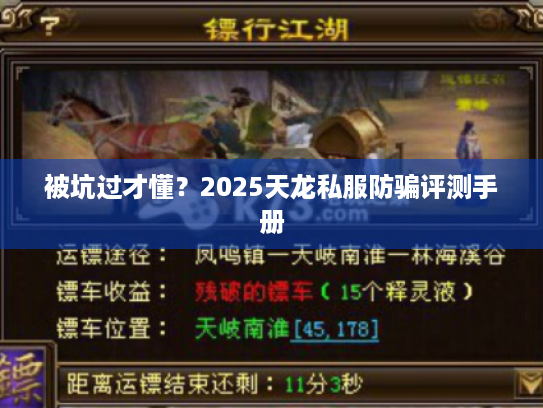 被坑过才懂?2025天龙私服防骗评测手册 被坑过才懂?2025天龙私服防骗评测手册