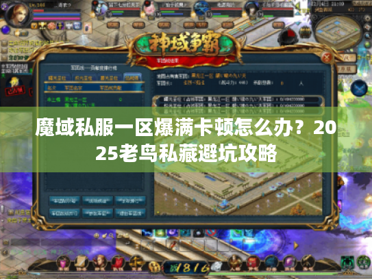 魔域私服一区爆满卡顿怎么办?2025老鸟私藏避坑攻略 魔域私服一区爆满卡顿怎么办?2025老鸟私藏避坑攻略