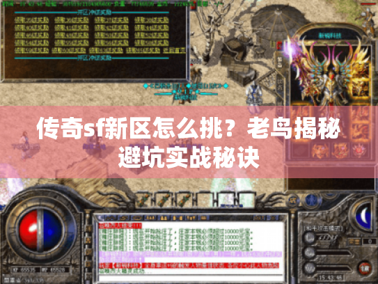 传奇sf新区怎么挑?老鸟揭秘避坑实战秘诀 传奇sf新区怎么挑?老鸟揭秘避坑实战秘诀