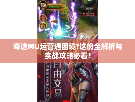奇迹MU运营遇困境?这份全解析与实战攻略必看! 奇迹MU运营遇困境?这份全解析与实战攻略必看!