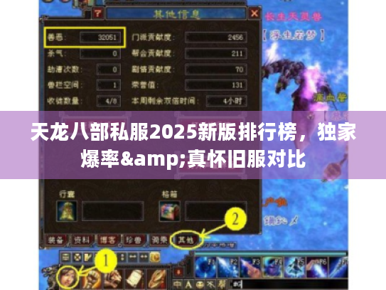 天龙八部私服2025新版排行榜,独家爆率&真怀旧服对比 天龙八部私服2025新版排行榜,独家爆率&真怀旧服对比