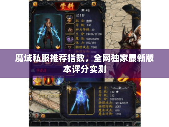 魔域私服推荐指数,全网独家最新版本评分实测 魔域私服推荐指数,全网独家最新版本评分实测