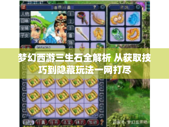 梦幻西游三生石全解析 从获取技巧到隐藏玩法一网打尽 梦幻西游三生石全解析 从获取技巧到隐藏玩法一网打尽