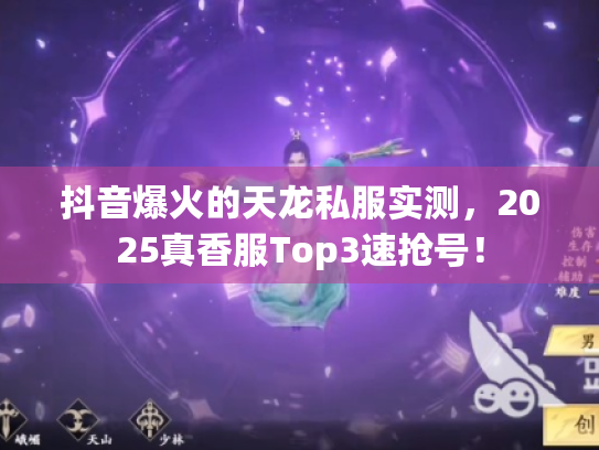 抖音爆火的天龙私服实测,2025真香服Top3速抢号! 抖音爆火的天龙私服实测,2025真香服Top3速抢号!