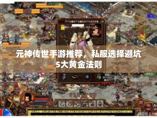 元神传世手游推荐,私服选择避坑5大黄金法则 元神传世手游推荐,私服选择避坑5大黄金法则
