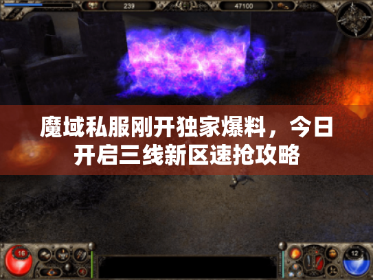 魔域私服刚开独家爆料,今日开启三线新区速抢攻略 魔域私服刚开独家爆料,今日开启三线新区速抢攻略