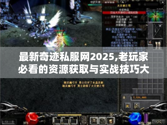 最新奇迹私服网2025,老玩家必看的资源获取与实战技巧大全 最新奇迹私服网2025,老玩家必看的资源获取与实战技巧大全